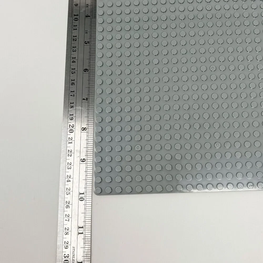 2-Pack Gray Baseplates 32x32 Studs – Compatible with Classic LEGO, 10